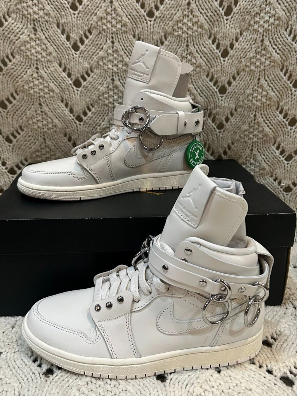 Jordan 1 Retro High Comme des Garcons, White, RARE, Mens 5.5